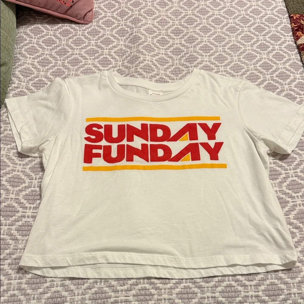 Charlie Hustle Vintage Cropped KC Chiefs Tee - Picture 1 of 3